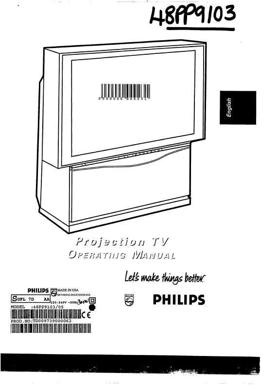 Mode d'emploi PHILIPS 48PP9103