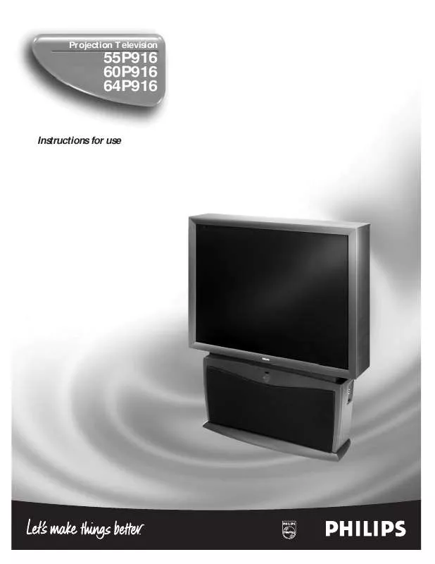 Mode d'emploi PHILIPS 55P916