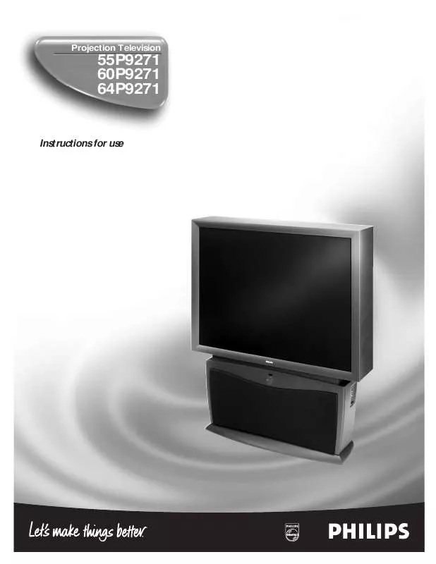 Mode d'emploi PHILIPS 55P9271