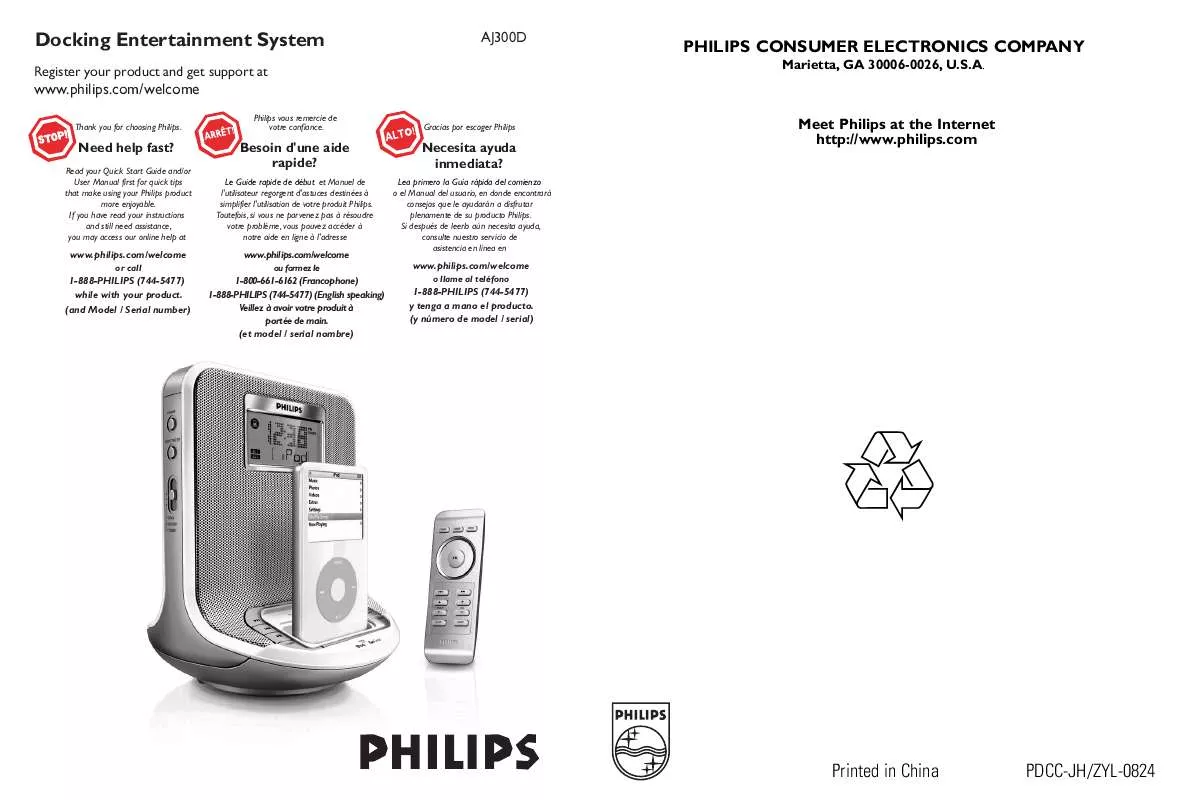 Mode d'emploi PHILIPS AJ300D/37B