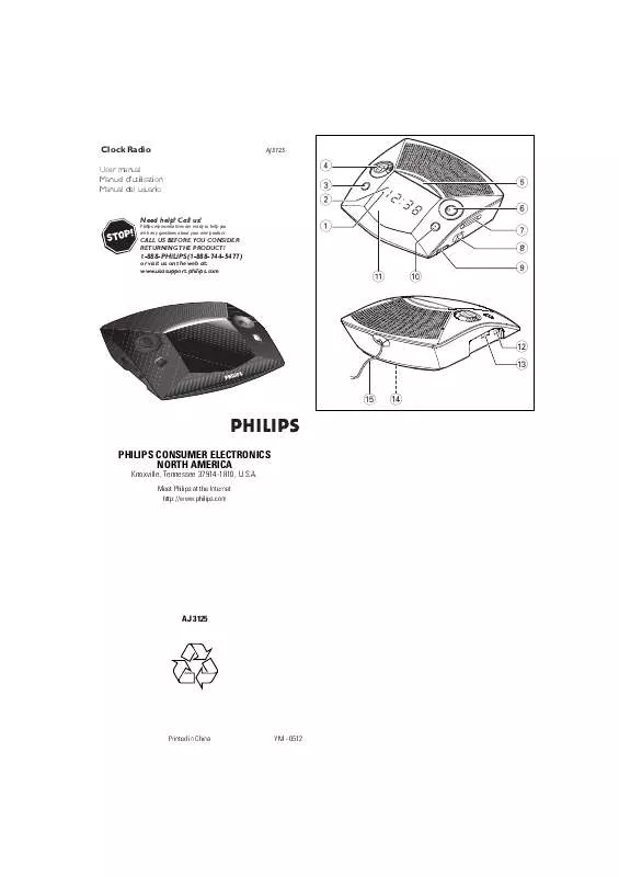 Mode d'emploi PHILIPS AJ3125