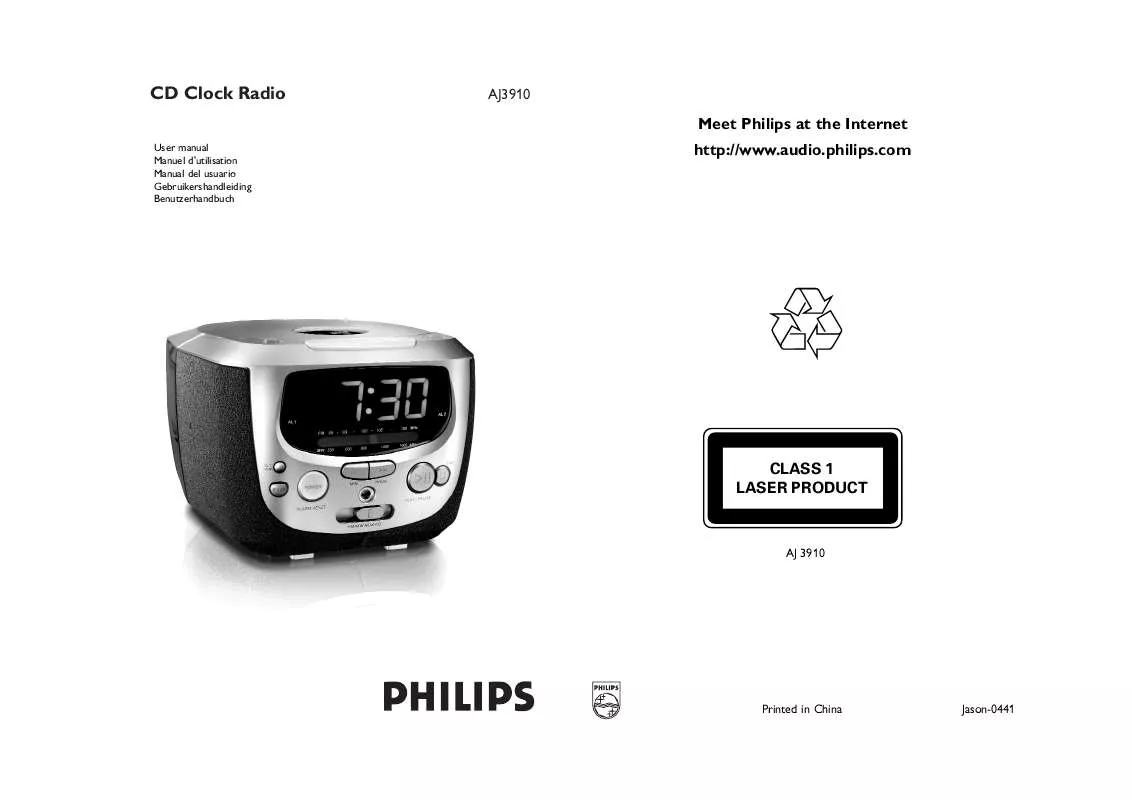 Mode d'emploi PHILIPS AJ3910/00C