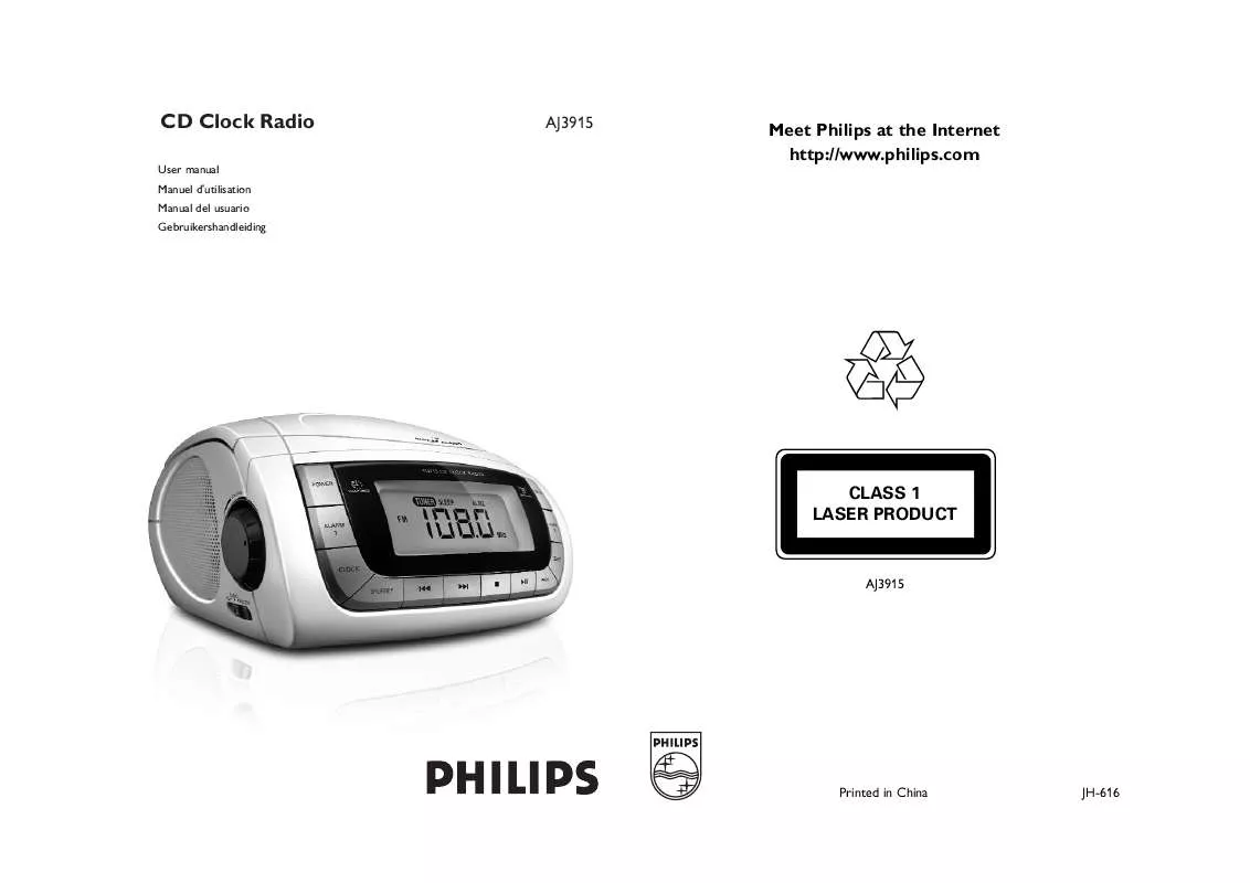 Mode d'emploi PHILIPS AJ3915B