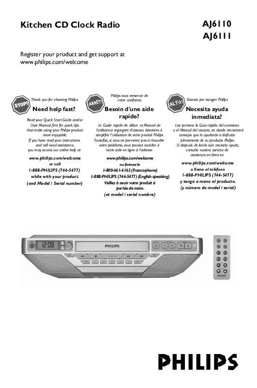 Mode d'emploi PHILIPS AJ6111/37B