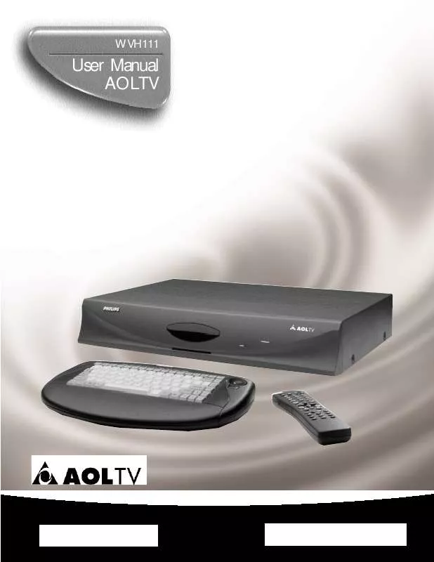 Mode d'emploi PHILIPS AOLTV TERMINALS WVH111