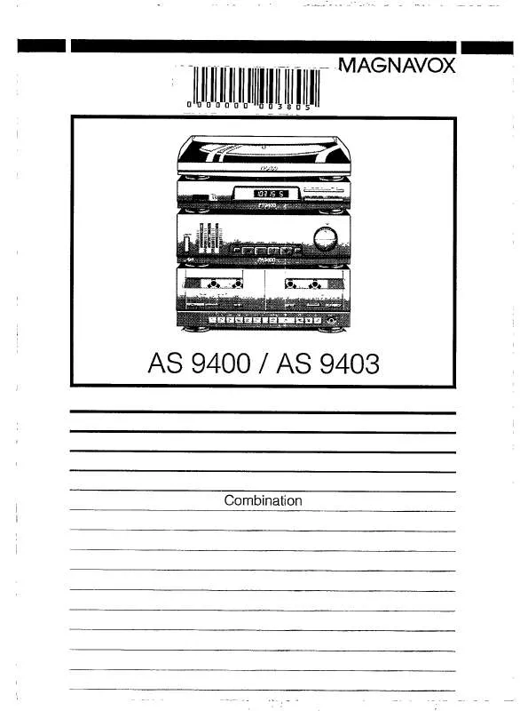 Mode d'emploi PHILIPS AS9400