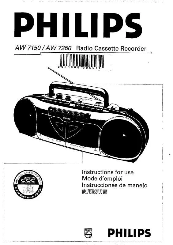 Mode d'emploi PHILIPS AW7150/01S