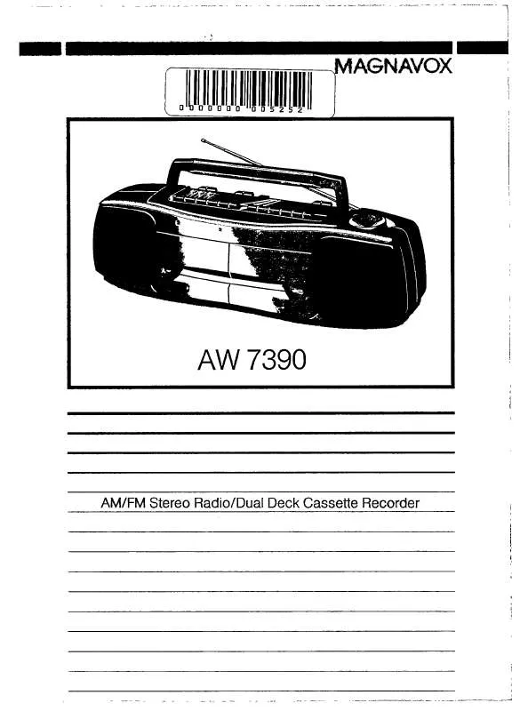 Mode d'emploi PHILIPS AW7390