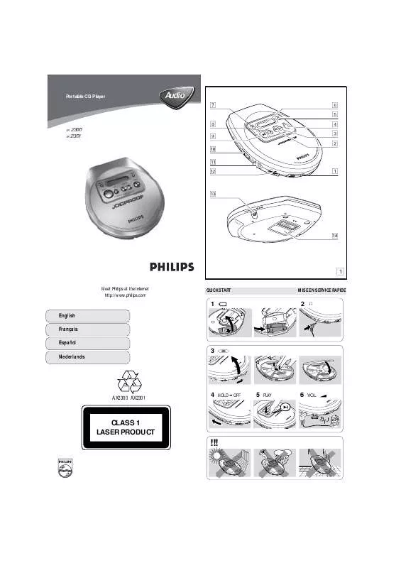 Mode d'emploi PHILIPS AX2300-00Z