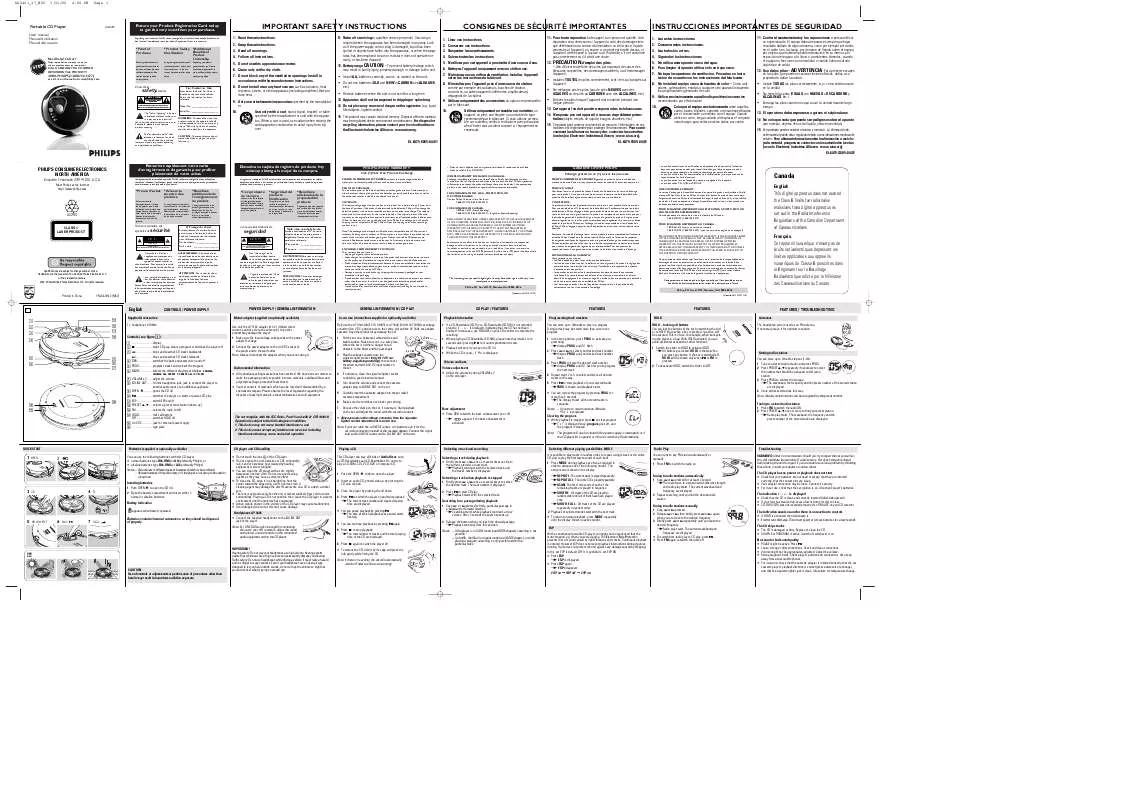 Mode d'emploi PHILIPS AX2481-17B