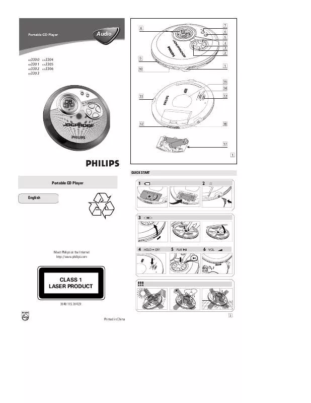 Mode d'emploi PHILIPS AX3301/00Z