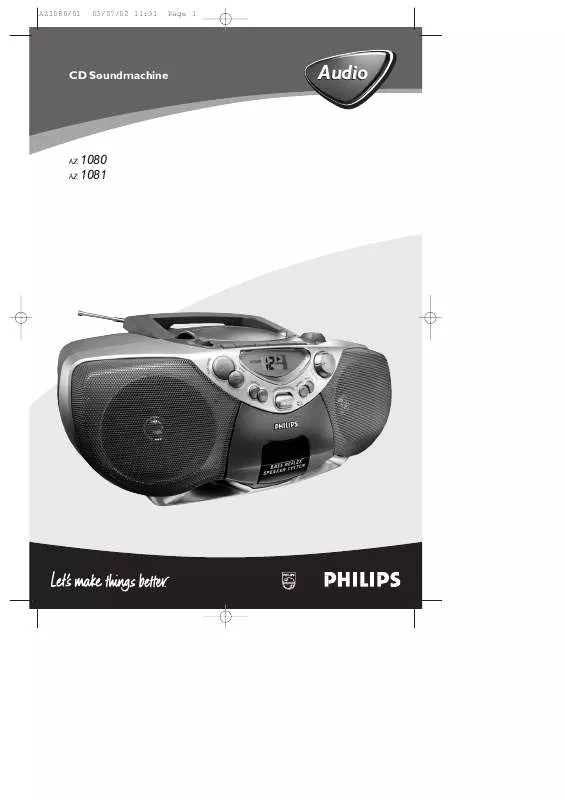 Mode d'emploi PHILIPS AZ1080