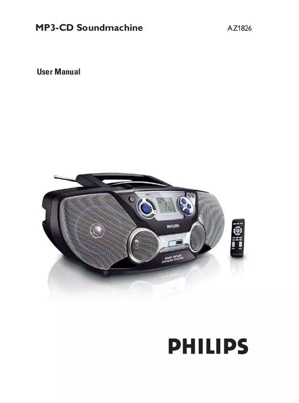 Mode d'emploi PHILIPS AZ1826