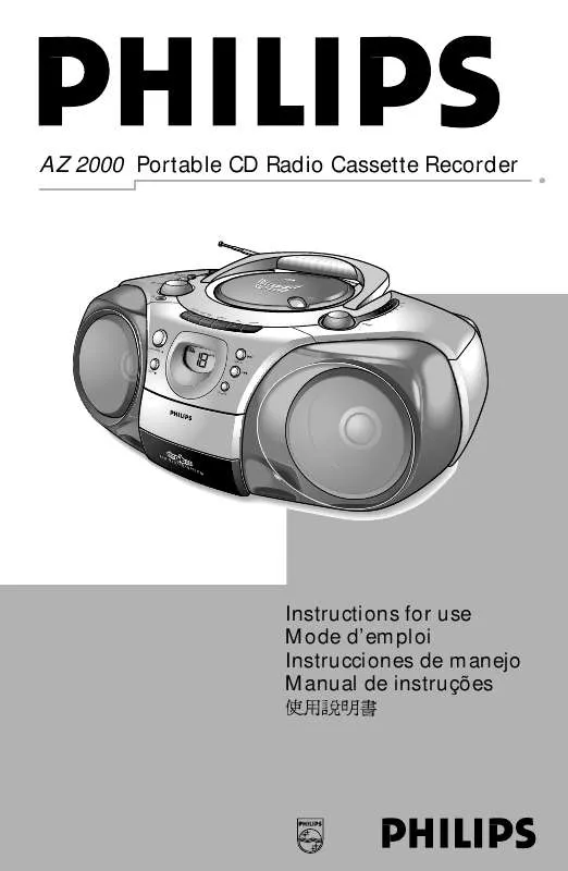 Mode d'emploi PHILIPS AZ2000