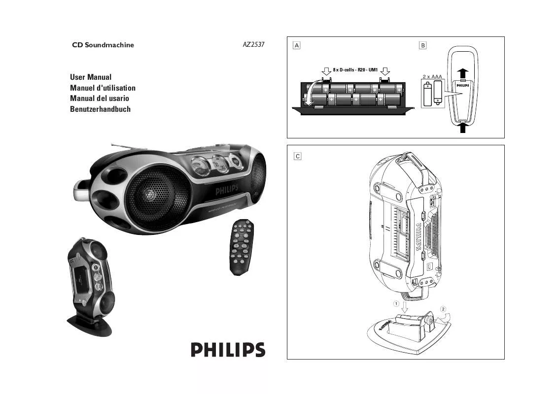 Mode d'emploi PHILIPS AZ2537