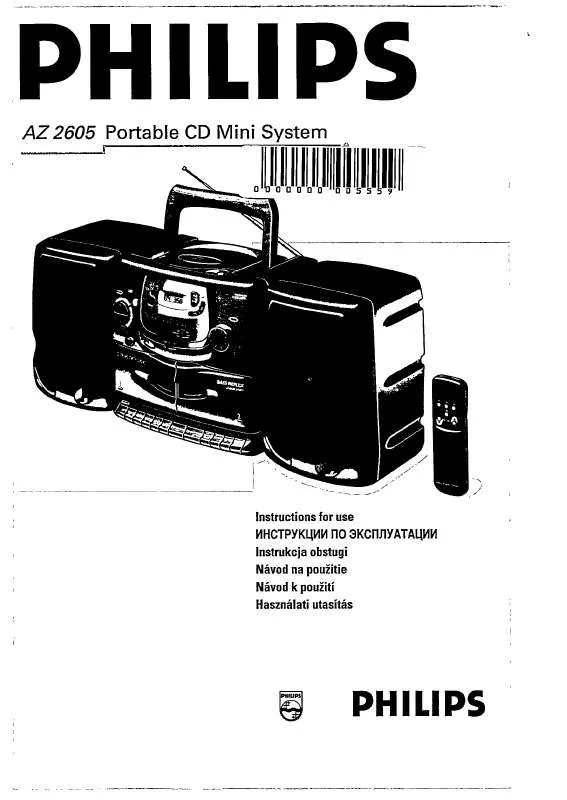 Mode d'emploi PHILIPS AZ2605