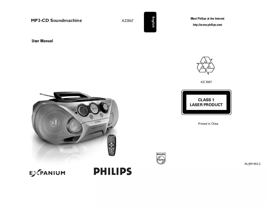 Mode d'emploi PHILIPS AZ3067/00C