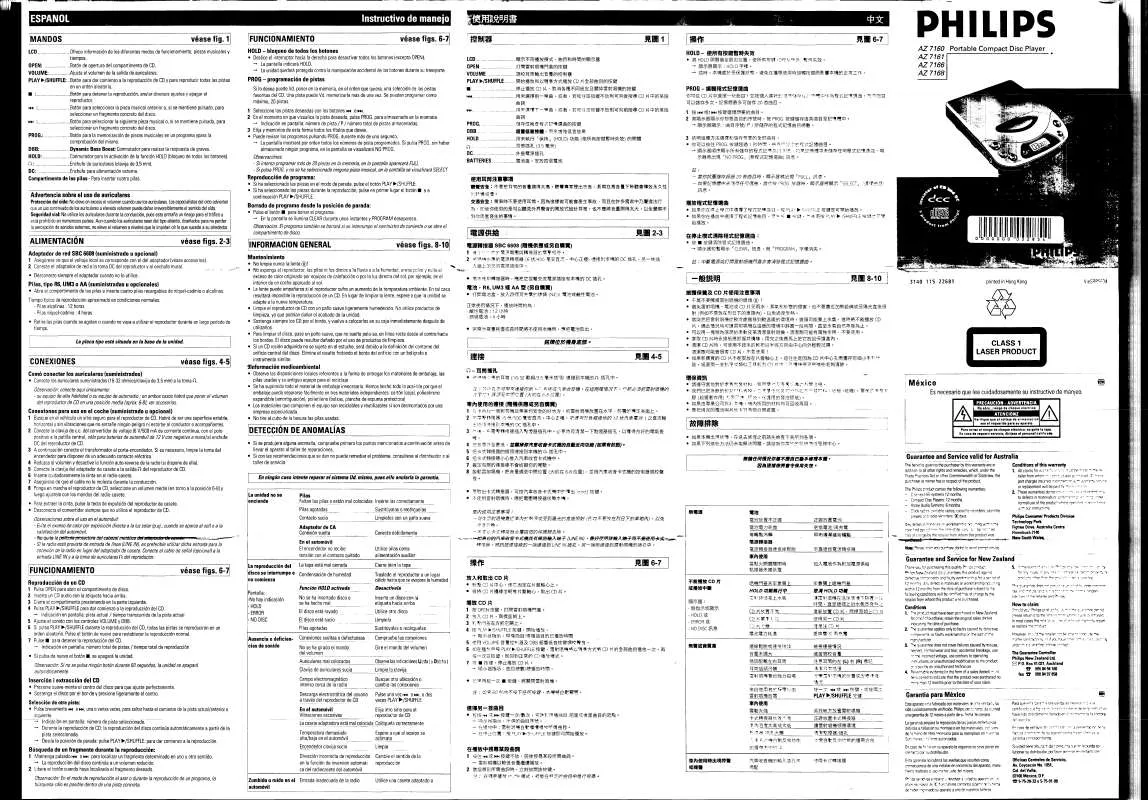 Mode d'emploi PHILIPS AZ7161