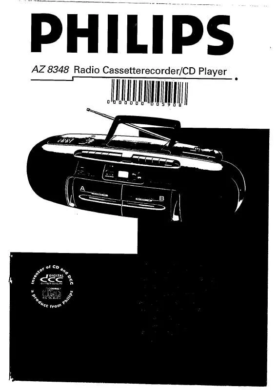 Mode d'emploi PHILIPS AZ8348