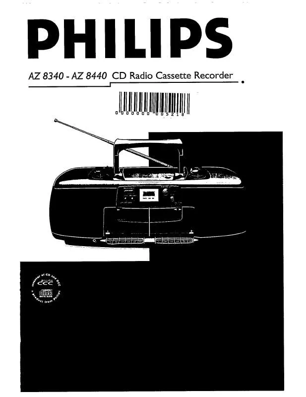 Mode d'emploi PHILIPS AZ8440