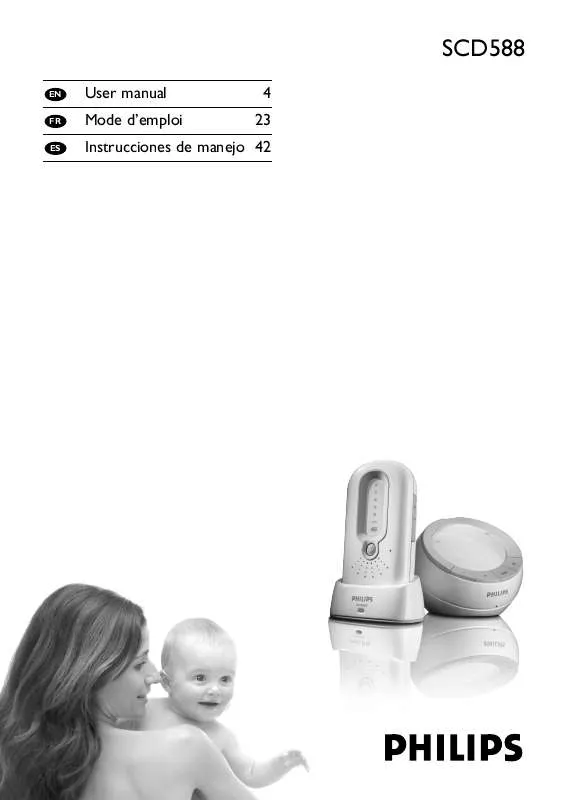 Mode d'emploi PHILIPS BABYMONITOR DECT SCD588