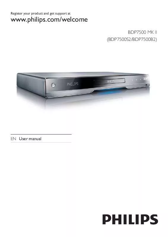 Mode d'emploi PHILIPS BDP7500S2