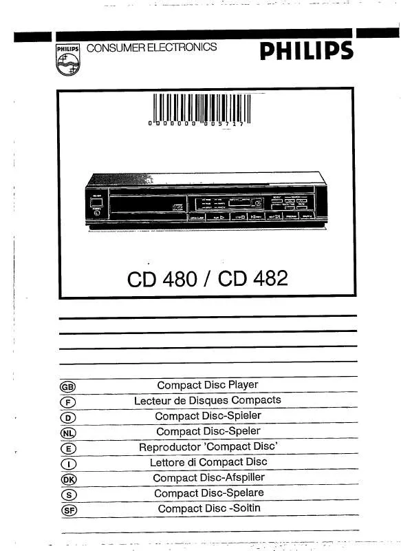 Mode d'emploi PHILIPS CD482