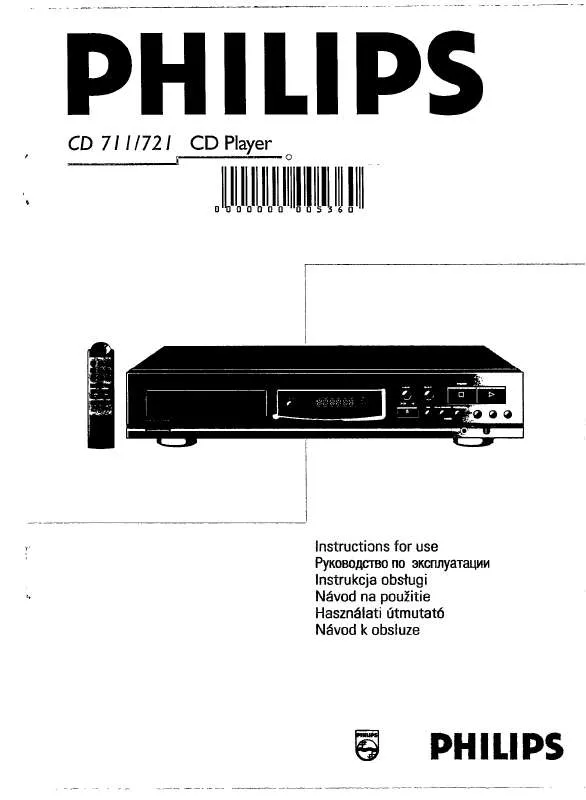 Mode d'emploi PHILIPS CD711