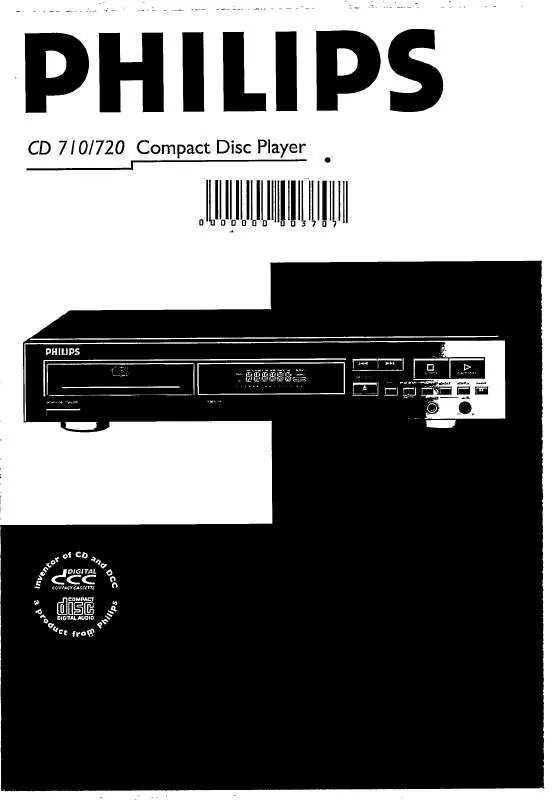 Mode d'emploi PHILIPS CD720