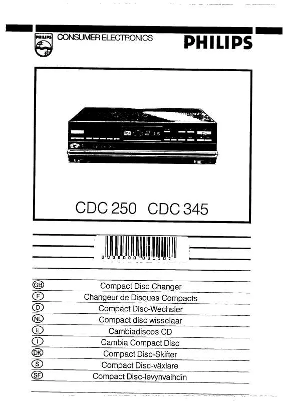 Mode d'emploi PHILIPS CDC345