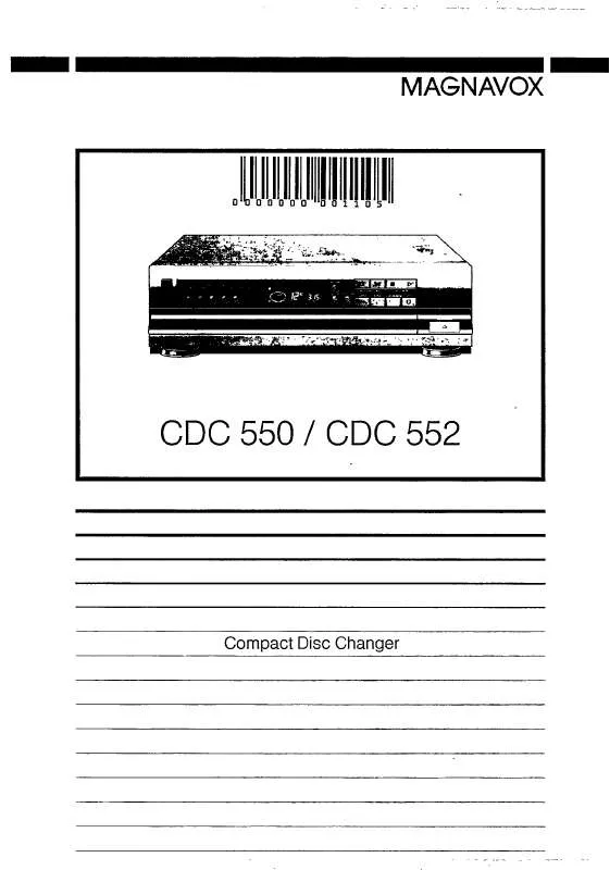 Mode d'emploi PHILIPS CDC552