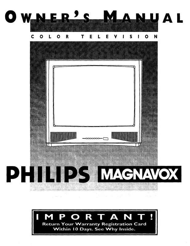 Mode d'emploi PHILIPS COLOR TV 25 INCH TABLE TP2576C