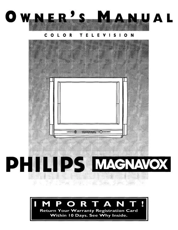 Mode d'emploi PHILIPS COLOR TV 27 INCH TABLE MX2790B