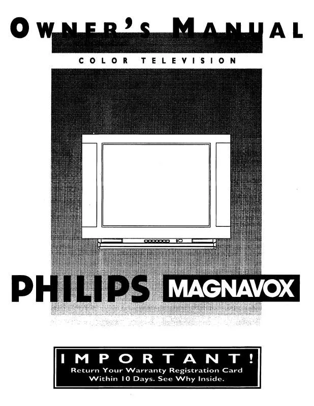 Mode d'emploi PHILIPS COLOR TV 27 INCH TABLE MX2797B