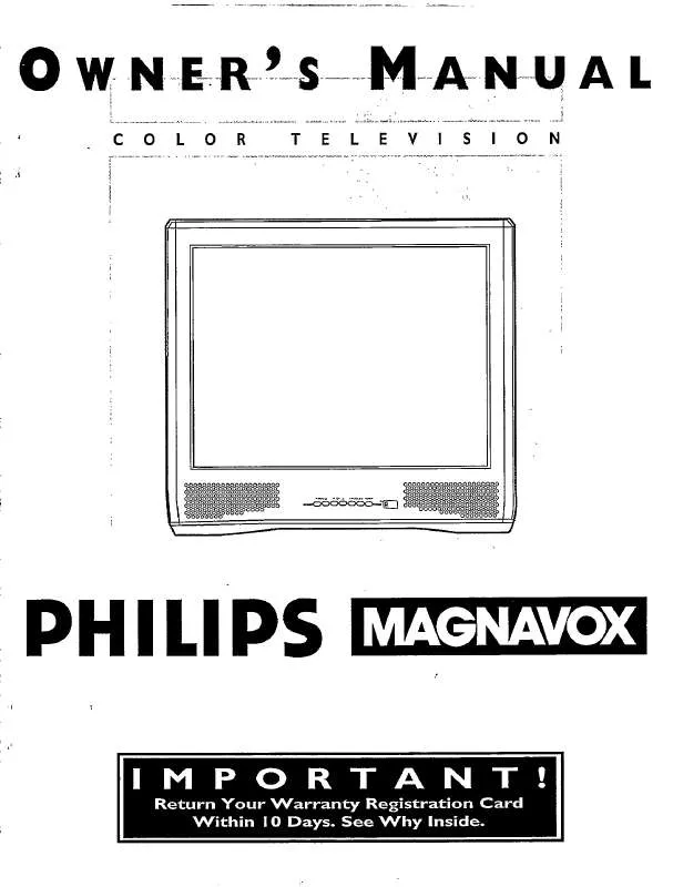 Mode d'emploi PHILIPS COLOR TV 27 INCH TABLE TP2780C