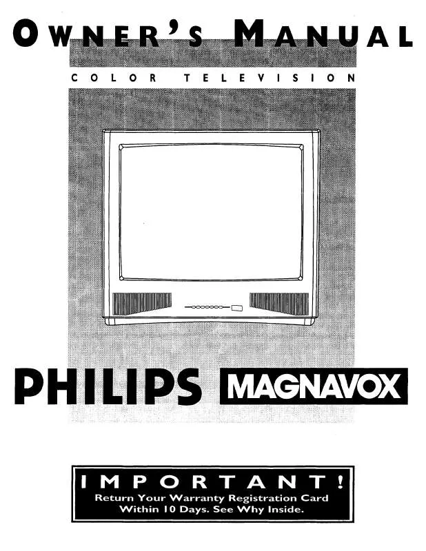 Mode d'emploi PHILIPS COLOR TV 27 INCH TABLE TS2768C