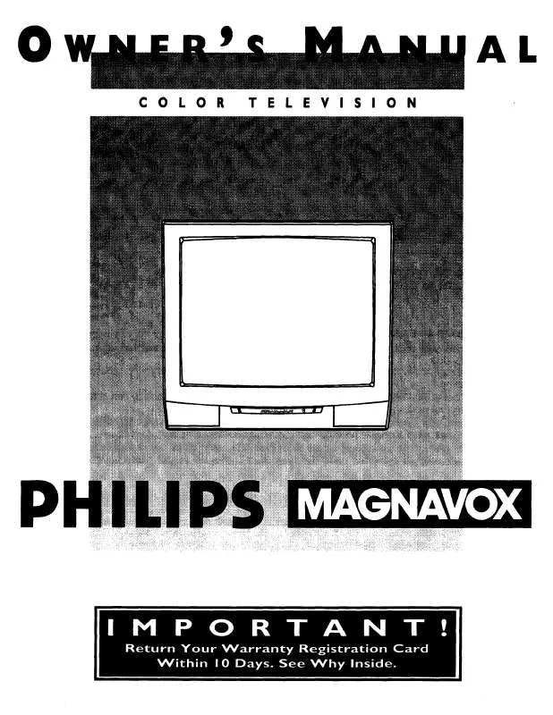 Mode d'emploi PHILIPS COLOR TV 32 INCH TABLE MX3290B