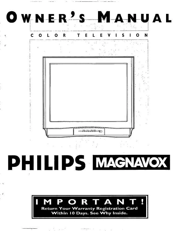 Mode d'emploi PHILIPS COLOR TV 32 INCH TABLE TP3267C