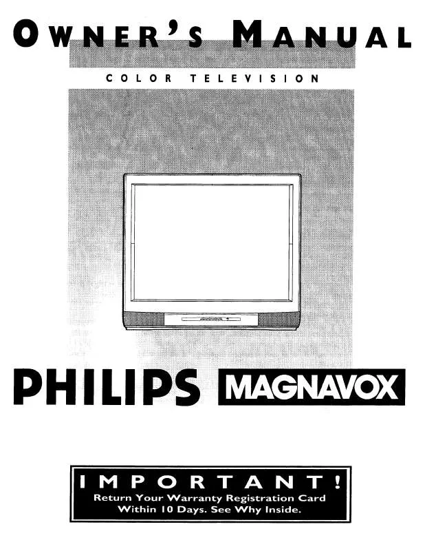 Mode d'emploi PHILIPS COLOR TV 36 INCH TABLE MX3690B