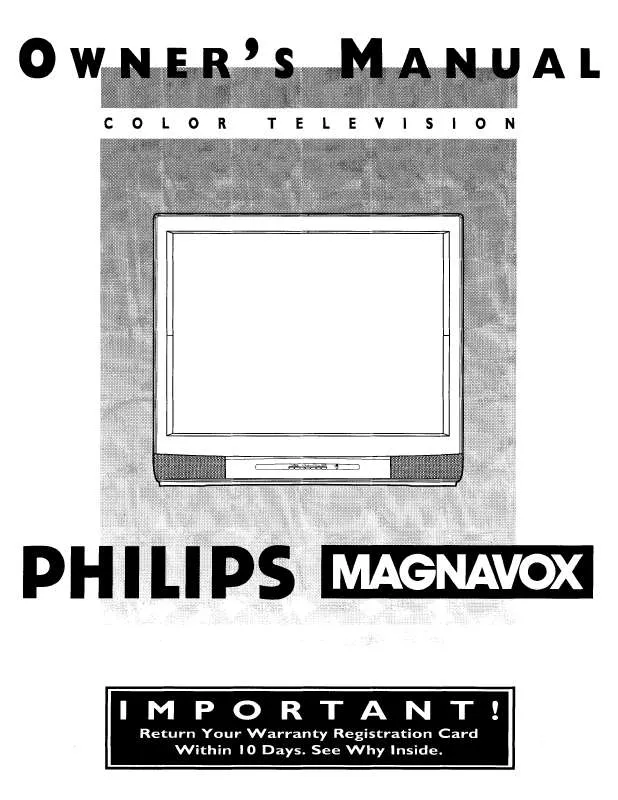 Mode d'emploi PHILIPS COLOR TV 36 INCH TABLE TS3654C