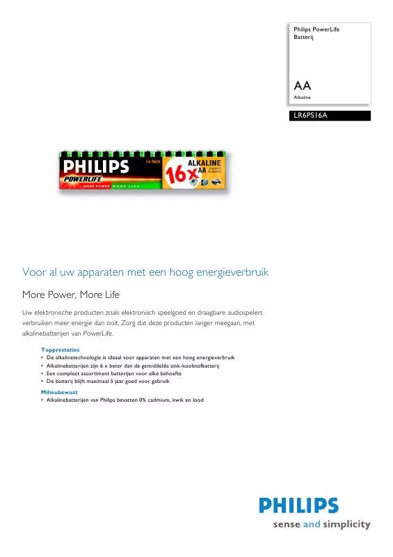 Mode d'emploi PHILIPS CRP339