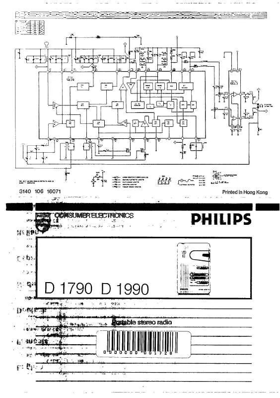 Mode d'emploi PHILIPS D1790