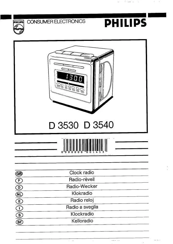 Mode d'emploi PHILIPS D3530