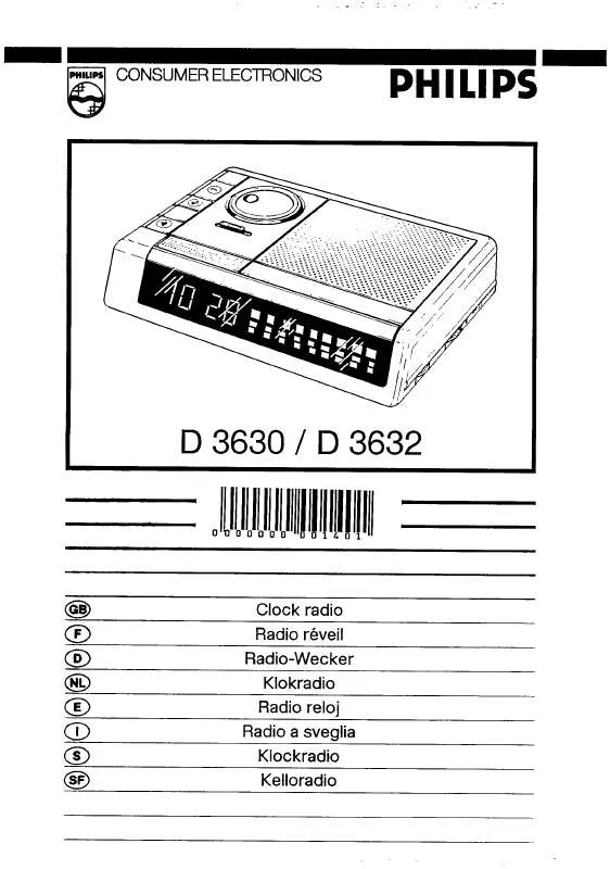 Mode d'emploi PHILIPS D3630