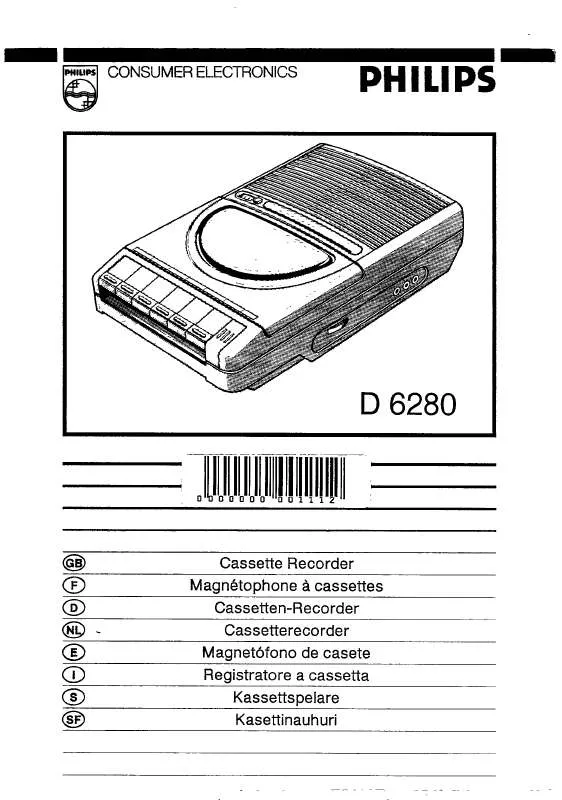 Mode d'emploi PHILIPS D6280