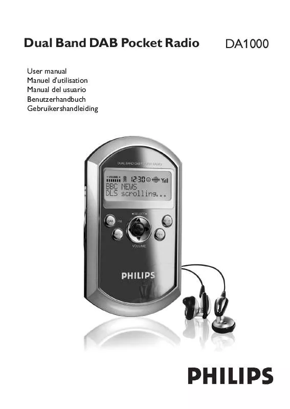 Mode d'emploi PHILIPS DA1000