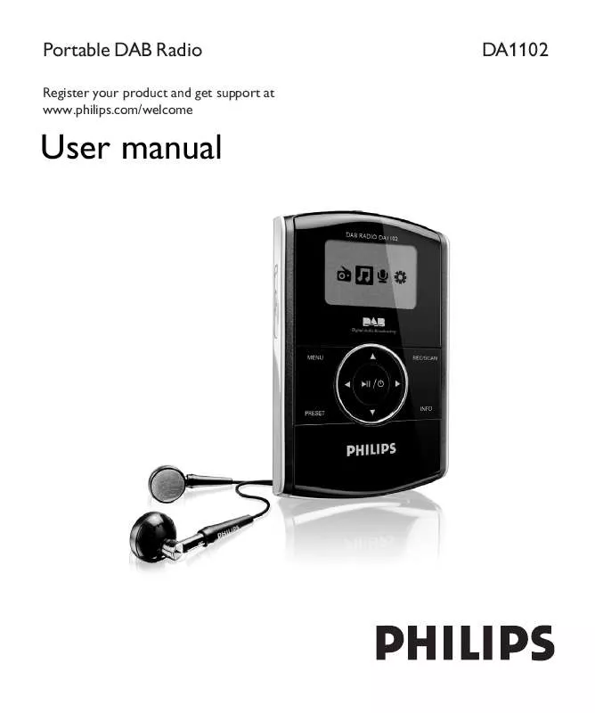 Mode d'emploi PHILIPS DA1102