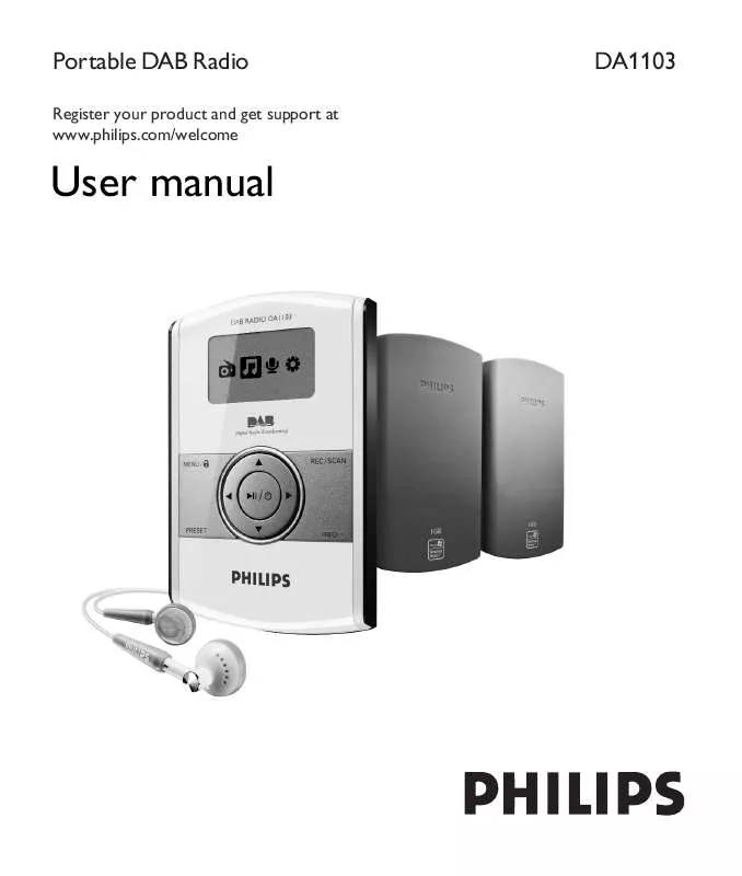 Mode d'emploi PHILIPS DA1103