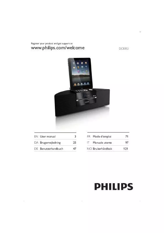 Mode d'emploi PHILIPS DCB-352