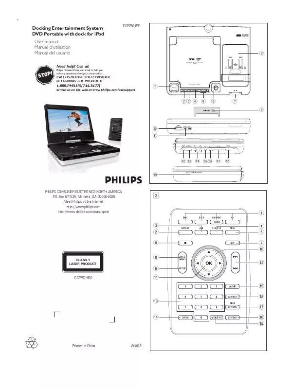 Mode d'emploi PHILIPS DCP750/37B